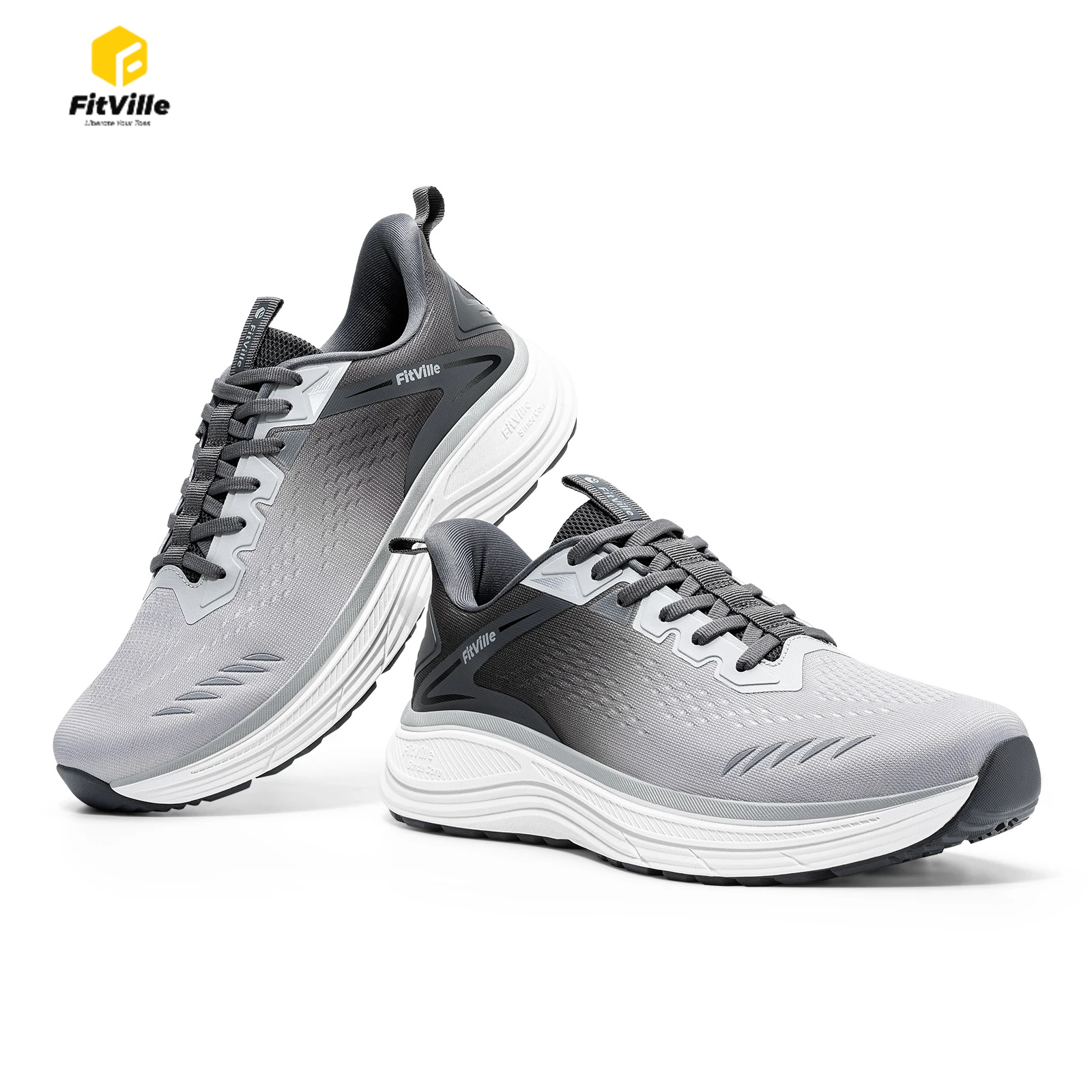 Breathable Mesh Athletic Shoes - Zapatillas Deportivas Extra Anchas para Hombre