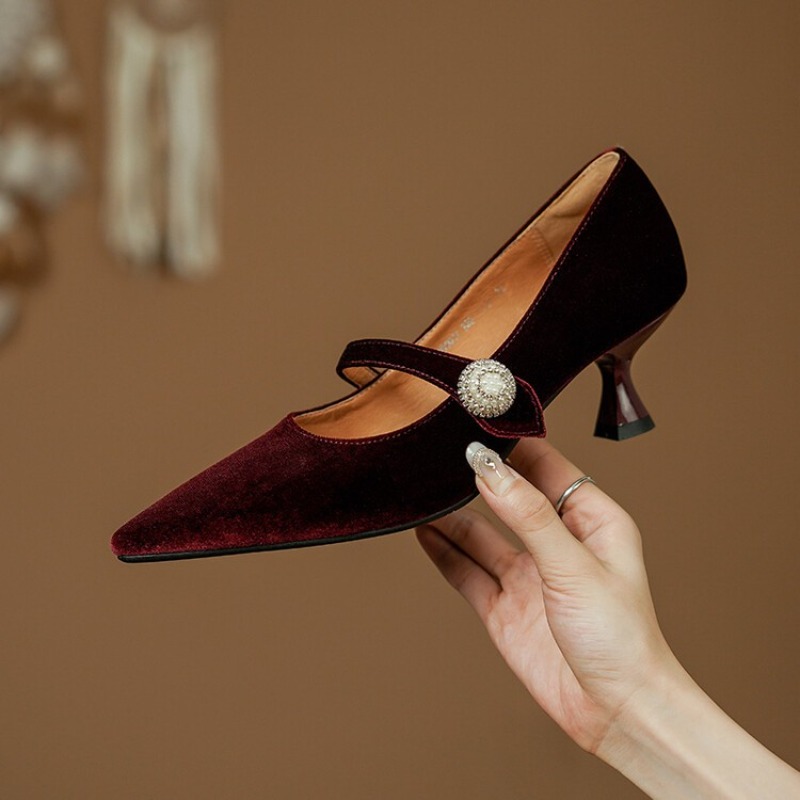 Zapatos Mary Jane con punta pu - Women'S Shoes reseña y precio