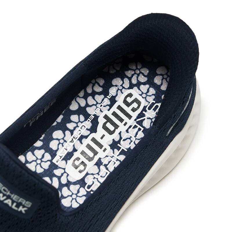 Skechers 125644-NVW Zapatillas - Knit Fabric Lace Up Sneakers reseña y precio